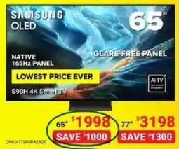 Visions Electronics Samsung 65" OLED S90H 4K Smart TV offer
