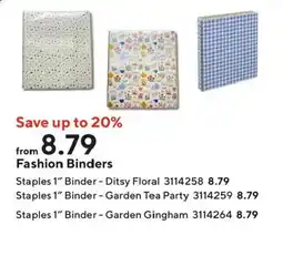 Staples Staples fashion binders offer