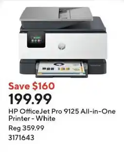 Staples Hp officejet pro 9125 all-in-one printer - white offer