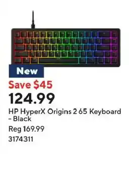 Staples Hp hyperx origins 2 65 keyboard - black offer