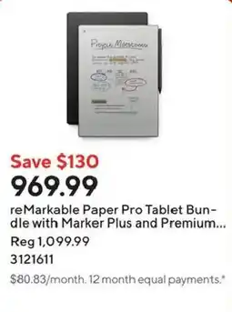 Staples remarkable paper pro tablet bundle with marker plus and premium offer