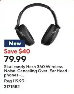 Staples Skullcandy Hesh 360 Wireless Noise-Canceling Over-Ear Headphones offer
