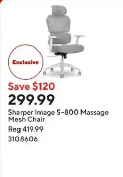 Staples Sharper Image S-800 Massage Mesh Chair offer
