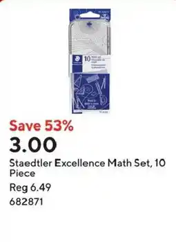Staples Staedtler Excellence Math Set offer