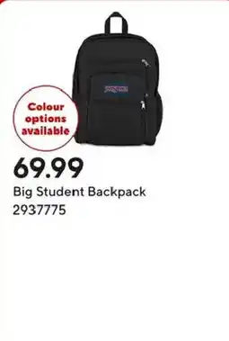 Staples Jansport Big Student Backpack offer