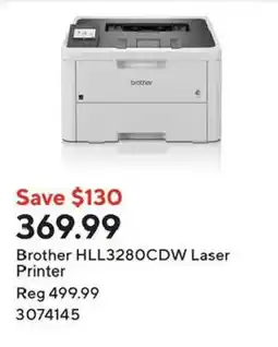 Staples Brother HLL3280CDW Laser Printer offer
