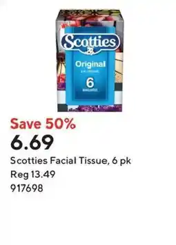 Staples Scotties Facial Tissue offer