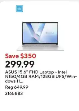 Staples Asus 15.6" fhd laptop offer