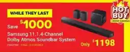 Visions Electronics Samsung 11.1.4-Channel Dolby Atmos Soundbar System offer