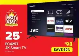 Visions Electronics JVC 25" 4K Smart TV offer