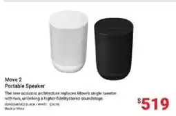 Visions Electronics Sonos Move 2 Portable Speaker offer