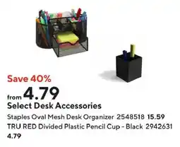 Staples Select Desk Accessories offer