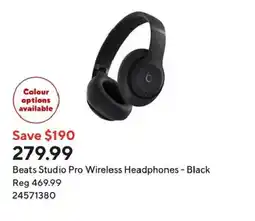 Staples Beats Studio Pro Wireless Headphones - Black offer