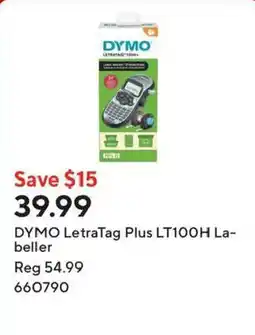 Staples Dymo letatag plus lt100h labeler offer