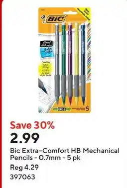 Staples Bic Extra-Comfort HB Mechanical Pencils offer