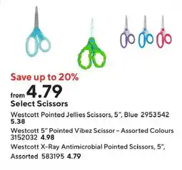 Staples Westcott Select Scissors offer