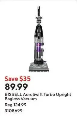 Staples Bissell AeroSwift Turbo Upright Bagless Vacuum offer