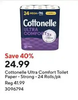 Staples Cottonelle ultra comfort toilet paper offer