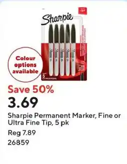 Staples Sharpie permanent marker offer