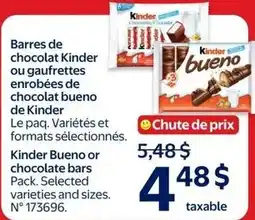 Walmart Kinder Bueno or chocolate bars offer