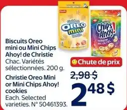 Walmart Christie Oreo Mini or Mini Chips Ahoy! cookies offer