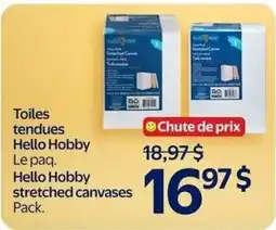 Walmart Hello Hobby stretched canvases offer