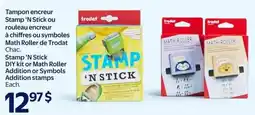 Walmart Trodaf stamp n stick or math roller offer