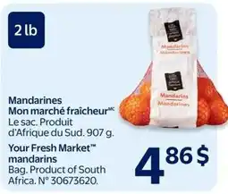 Walmart Your Fresh Market mandarins offer