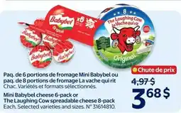 Walmart Mini Babybel cheese 6-pack or The Laughing Cow spreadable cheese 8-pack offer