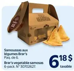 Walmart Brar's vegetable samosas offer