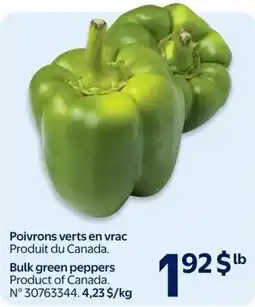 Walmart Bulk green peppers offer