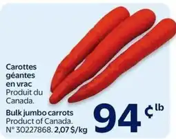Walmart Bulk jumbo carrots offer