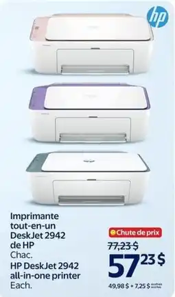 Walmart HP DeskJet 2942 all-in-one printer offer