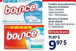 Walmart Bounce dryer sheets offer