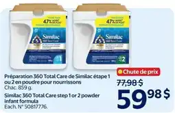 Walmart Similac 360 Total Care step 1 or 2 powder infant formula offer