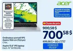 Walmart Acer Aspire 15.6" IPS laptop offer