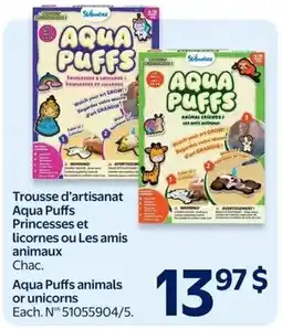 Walmart Aqua Puffs animals or unicorns offer