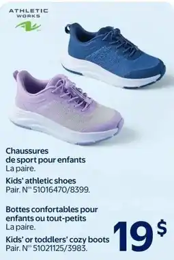 Walmart Athletic Works kids' athletic shoes offer