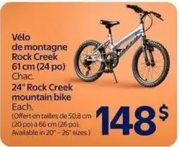 Walmart Rock Creek mountain bike offer