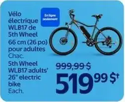 Walmart 5th Wheel WLB17 adults' 26" electric bike offer