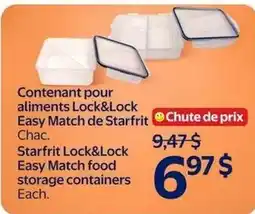 Walmart Starfrit Lock&Lock Easy Match food storage containers offer