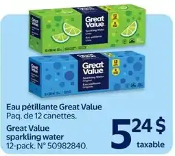Walmart Great Value sparkling water offer