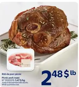 Walmart Picnic pork roast offer