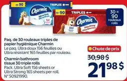 Walmart Charmin tissue 30 triple rolls offer