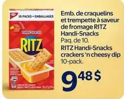 Walmart Ritz handi-snacks crackers n cheesy dip offer
