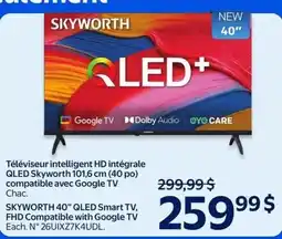 Walmart Skyworth 40" QLED Smart TV offer