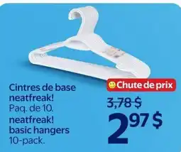 Walmart neatfreak! basic hangers offer