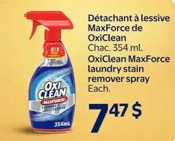 Walmart OxiClean MaxForce laundry stain remover spray offer