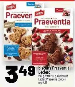 Metro Leclerc biscuits Praeventia offer