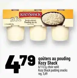Metro kozy shack gouters au pudding offer